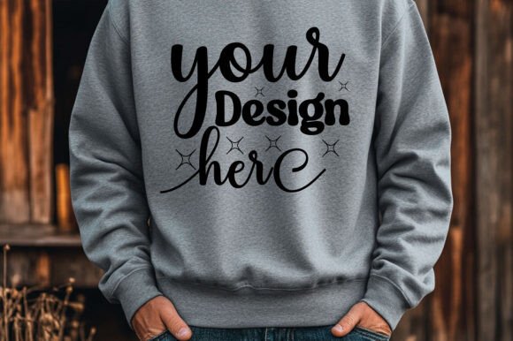 Christmas Gildan 18000 Mockup 67 – A Festive Graphic for Product Mockups