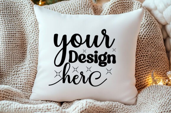Christmas Pillow Mockup 219 - Graphics for Product Mockups