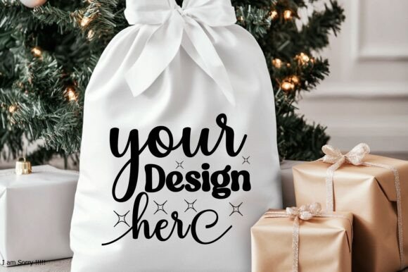 Christmas Santa Sack Mockup Jpg 111 for Graphics and Product Mockups