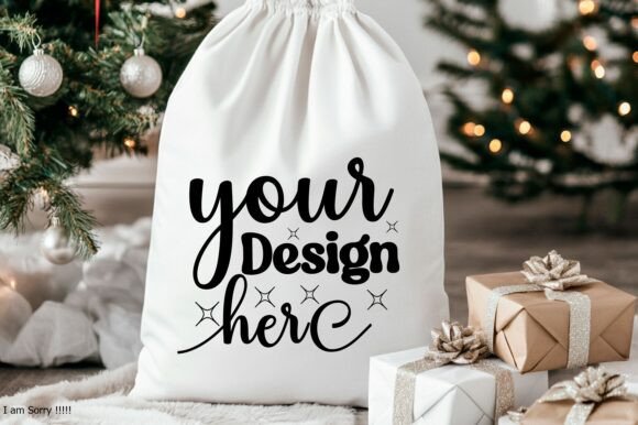 Christmas Santa Sack Mockup Jpg 116 for Product Mockups and Graphics
