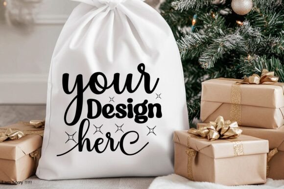 Christmas Santa Sack Mockup Jpg 124: A Graphic Design Asset for Product Mockups