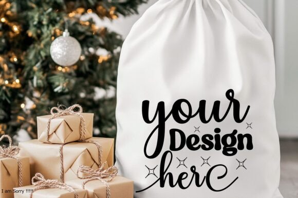 Christmas Santa Sack Mockup Jpg 23 for Product Mockups and Graphics