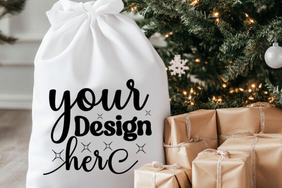 Christmas Santa Sack Mockup Jpg 39 for Product Mockups and Graphics