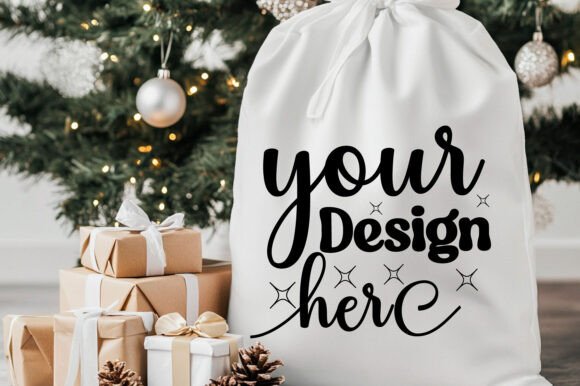 Christmas Santa Sack Mockup Jpg 47 for Product Mockups and Graphics