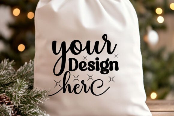 Christmas Santa Sack Mockup Jpg 6 for Graphics and Product Mockups