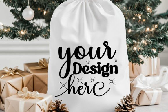 Christmas Santa Sack Mockup Jpg 85 for Product Mockups and Graphics