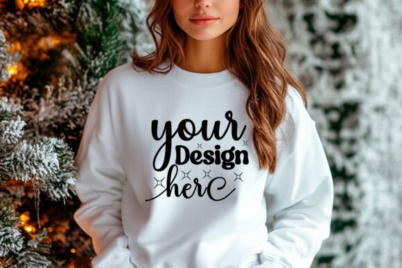 Christmas Sweater Mockup 133 - A Festive Graphic Design Asset
