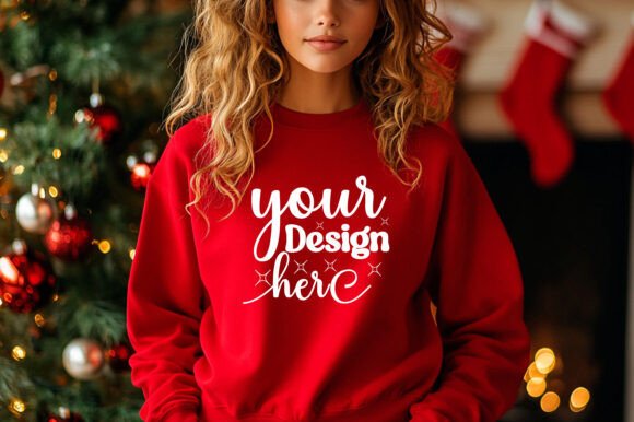 Christmas Sweater Mockup 147 - A Festive Graphic Design Asset