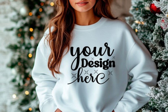 Christmas Sweater Mockup 158: A Graphic Design Asset for Local Business Branding
