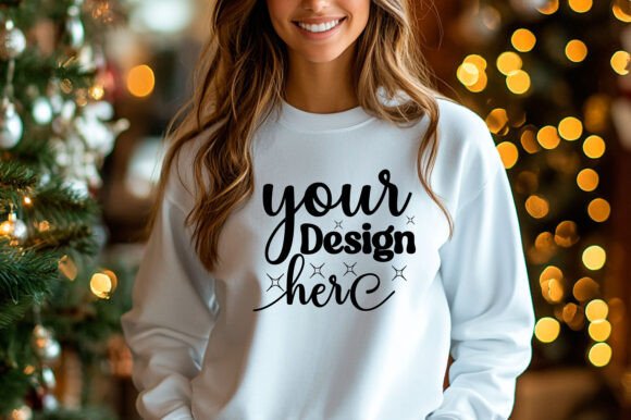 Christmas Sweater Mockup 163 - A Graphic Design Asset for Product Mockups