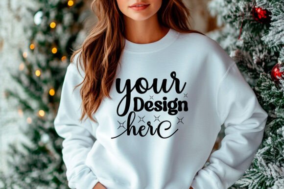 Christmas Sweater Mockup 175 - A Playful Graphic for Product Mockups