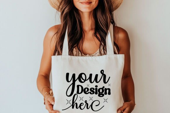 Christmas Tote Bag Mockup 110 for Product Mockups and Graphics