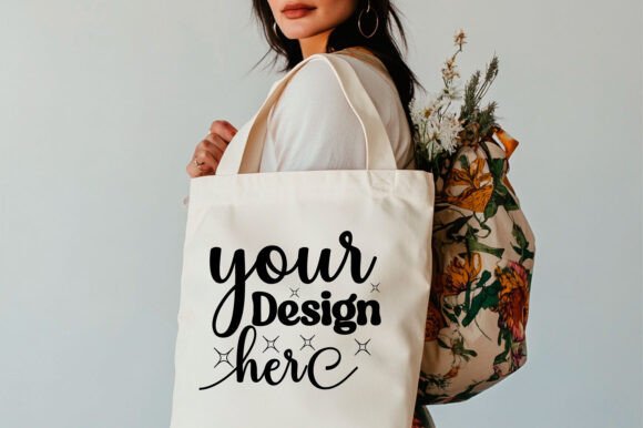 Christmas Tote Bag Mockup 114 – A Product Mockup for Graphics