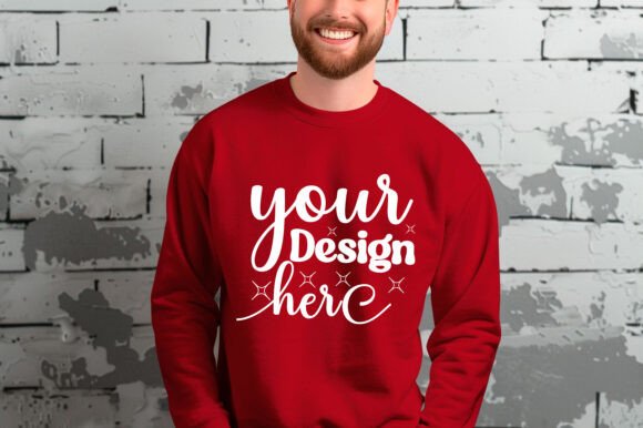 Gildan 18000 Christmas Men Mockup 162 - A Graphic Design Asset for Product Mockups