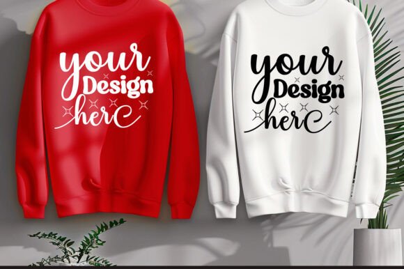 Gildan 18000 Couple Mockup 65 - A Seasonal Graphic Asset for Product Mockups