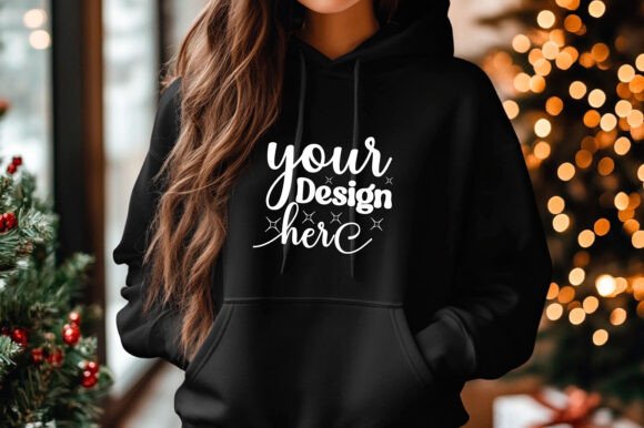 Gildan 18500 Hoodie Mockup 12 - A Festive Graphic Asset for Product Mockups