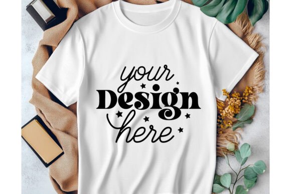 Gildan 64000 White Mockup 28 for Graphics and Product Mockups