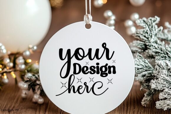 New Year Round Sign Mockup 40 for Graphics and Product Mockups